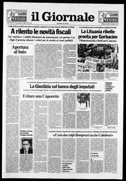 Il giornale : quotidiano del mattino